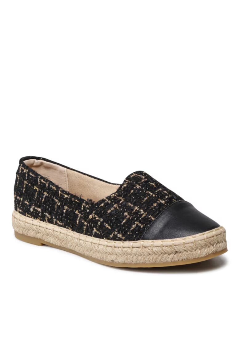 DeeZee Espadrile dama - 5904248470821 - Negru - Piele ecologica -