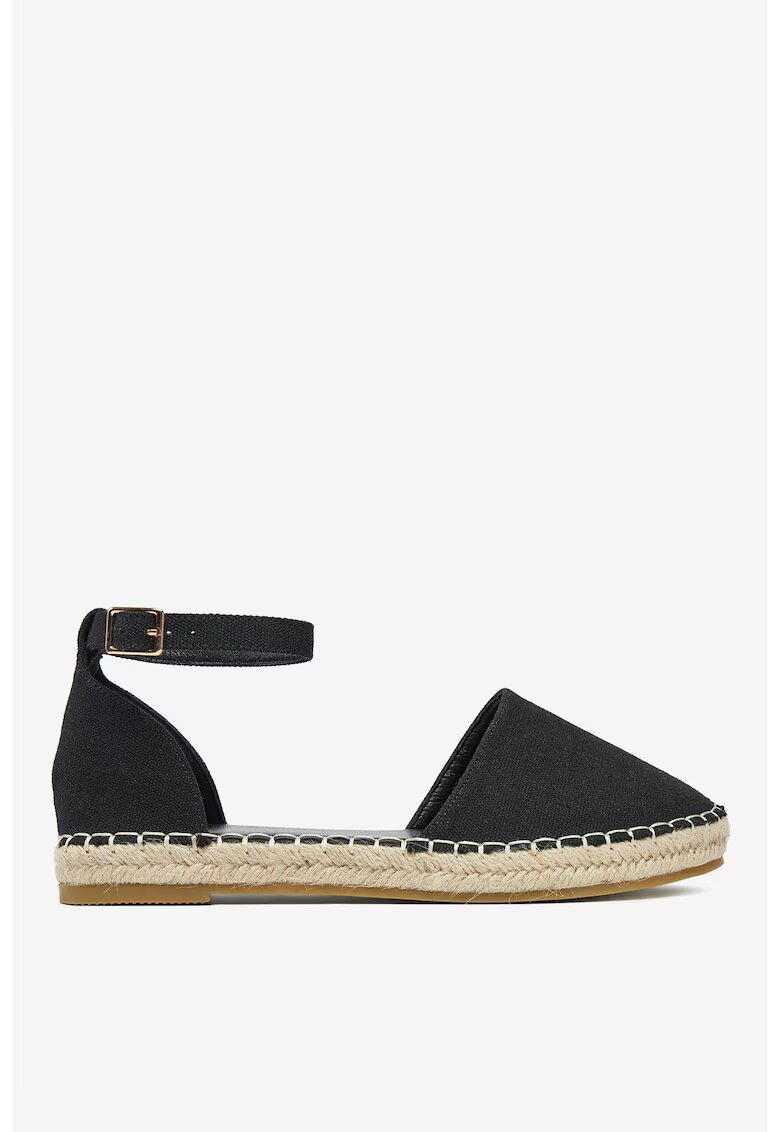 DeeZee Espadrile din material textil - Negru
