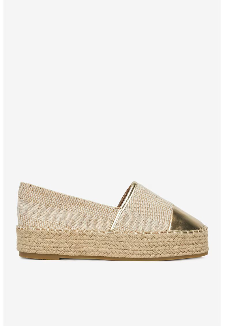 DeeZee Espadrile Textil - Auriu - Auriu