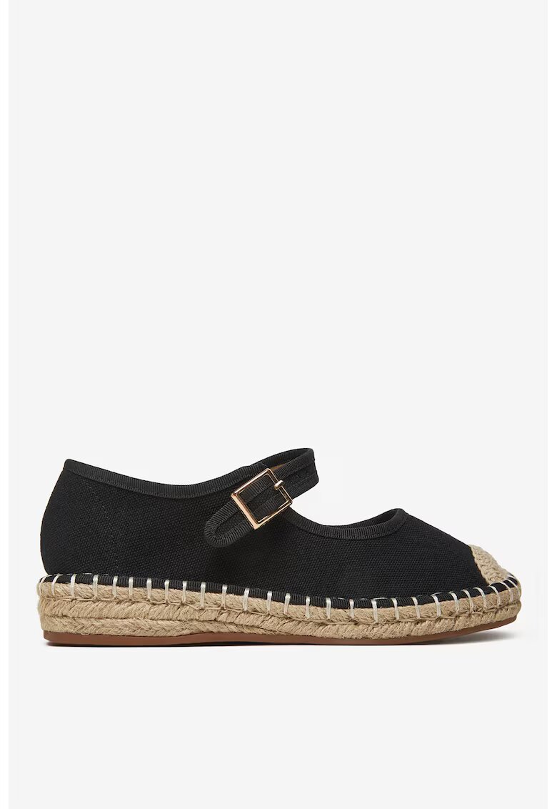 DeeZee Espadrile Textil Negru - Negru