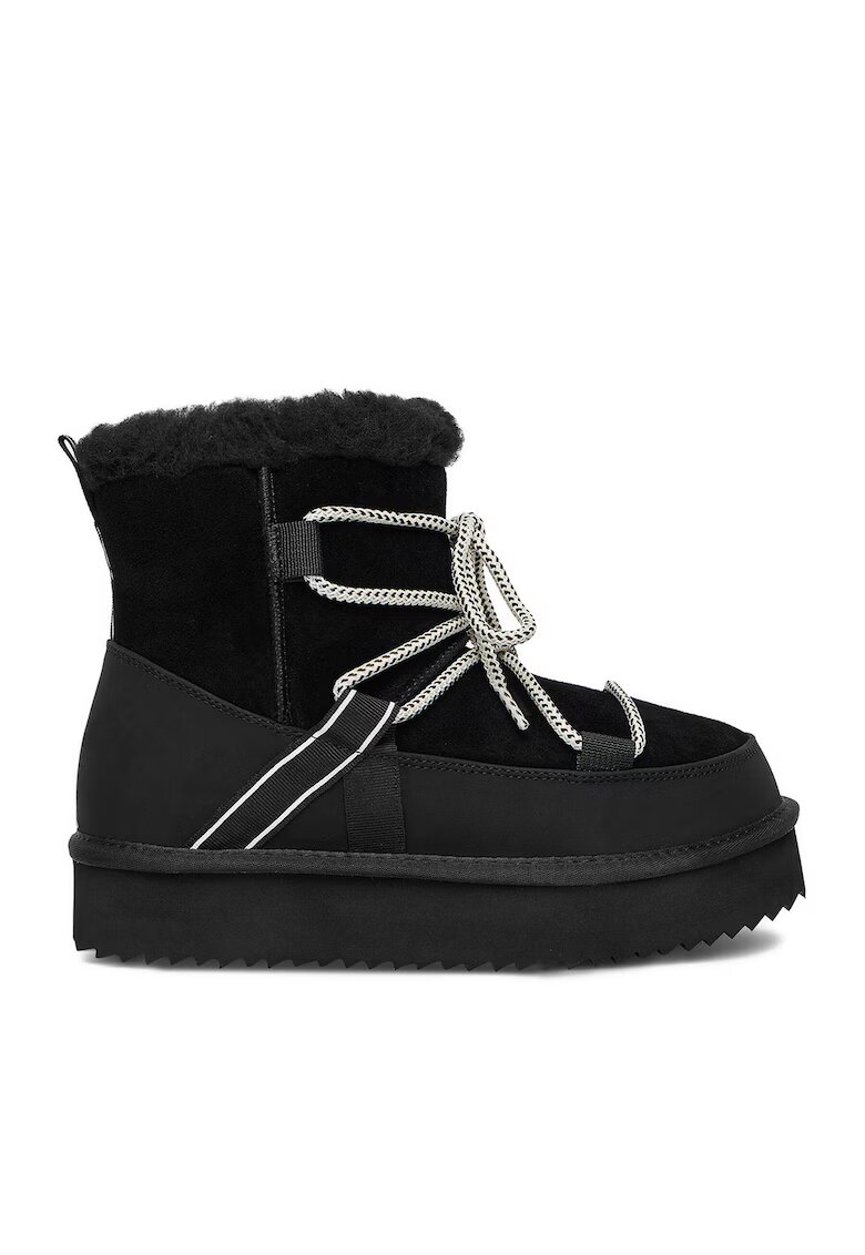 DeeZee Ghete de zapada dama - piele naturala - negru