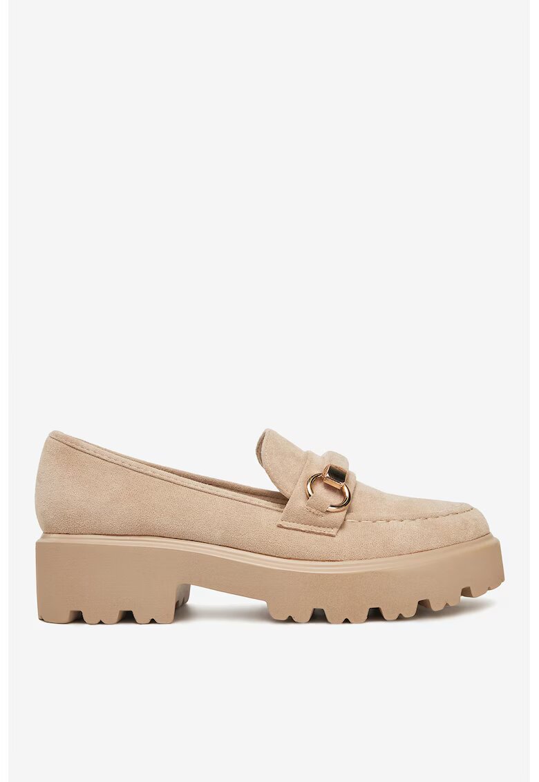 DeeZee Mocasini Culoare Bej - Bej