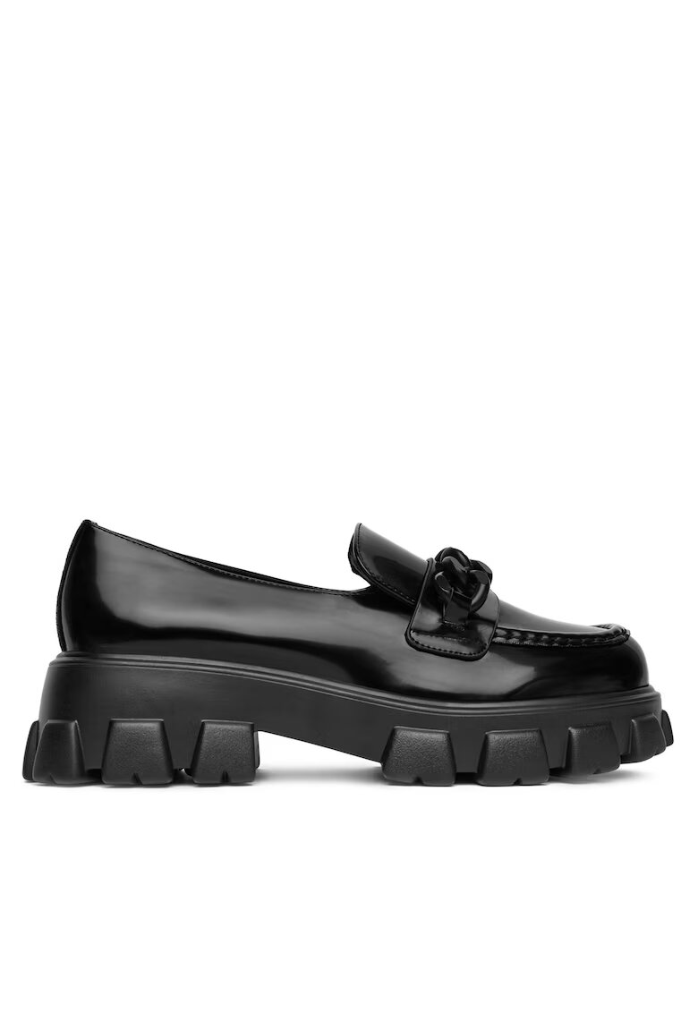 DeeZee Mocasini dama - piele ecologica - Negru