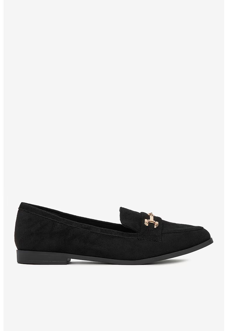 DeeZee Mocasini Material Textil - Culoare Negru - Negru