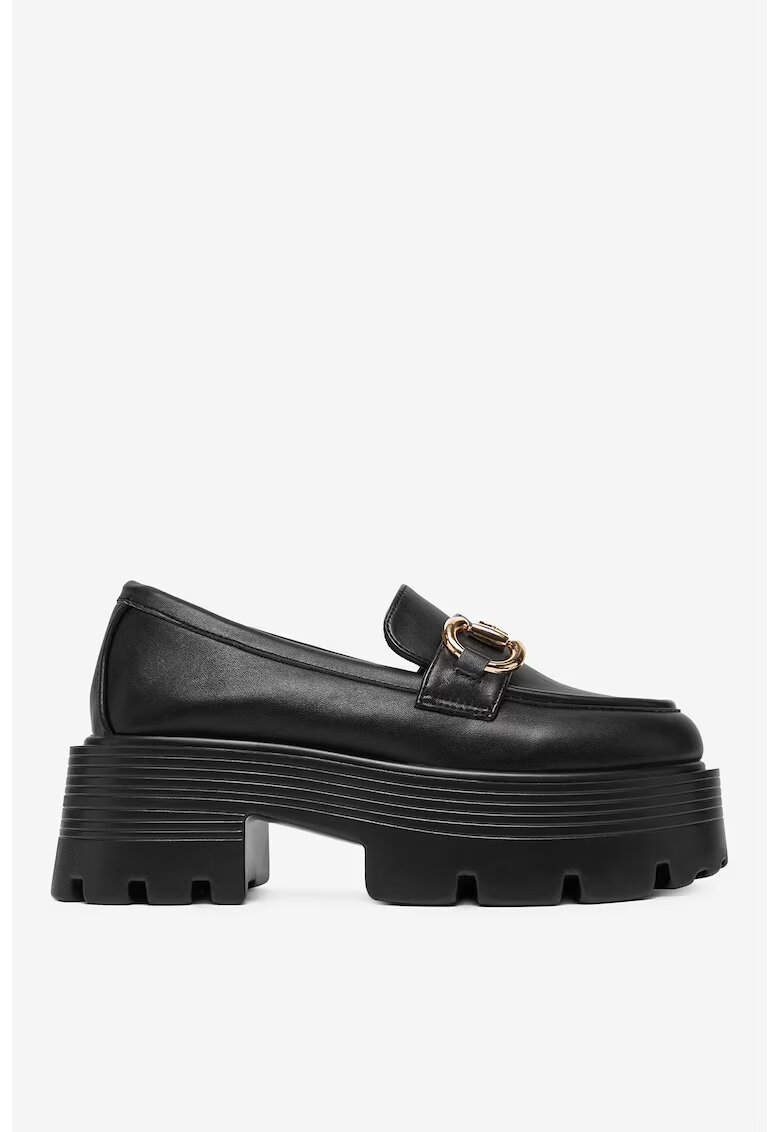 DeeZee Mocasini Sintetic Negru - Negru