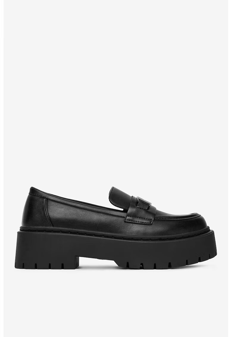 DeeZee Mocasini Sintetic Negru - Negru