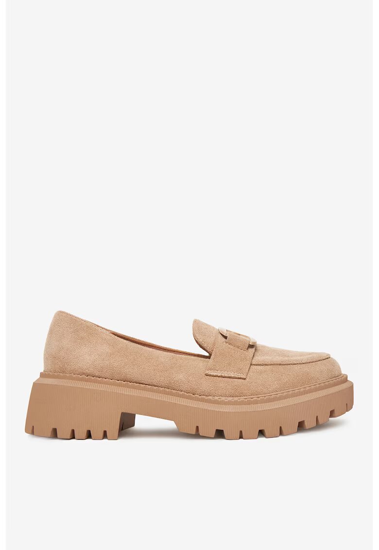 DeeZee Mocasini Textil Bej - Bej