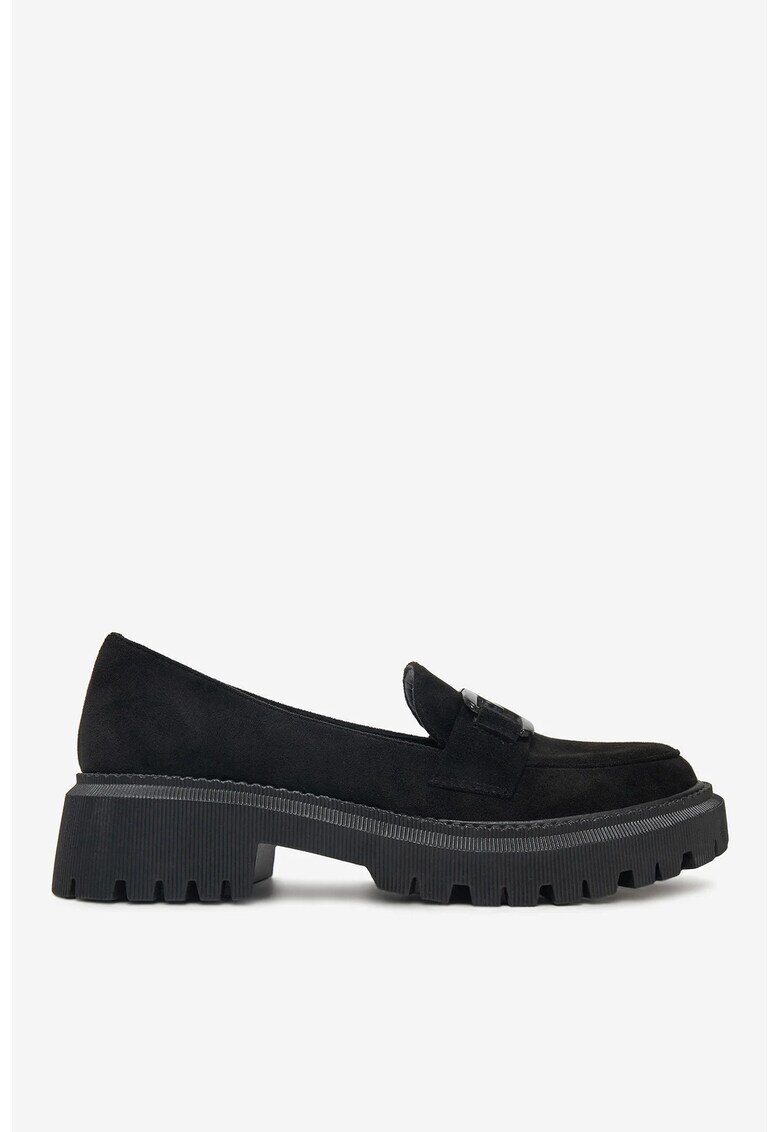 DeeZee Mocasini Textil - Negru - Negru