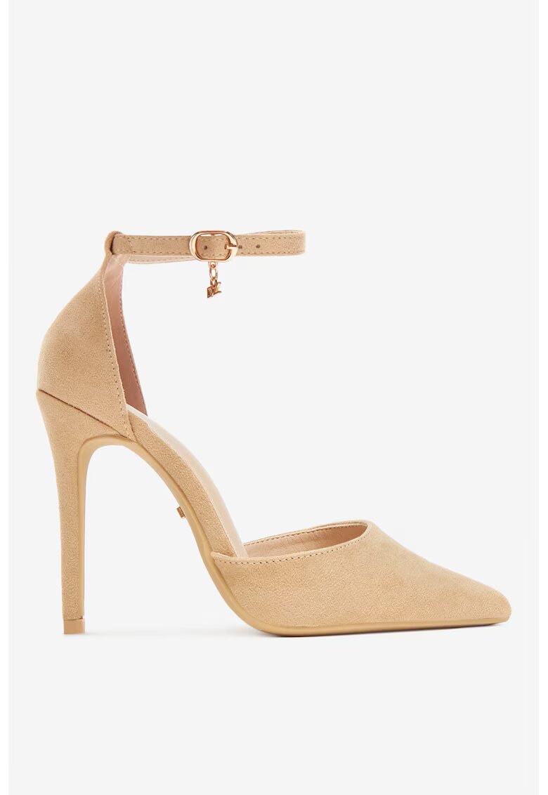 DeeZee Pantofi bej din textil - Bej