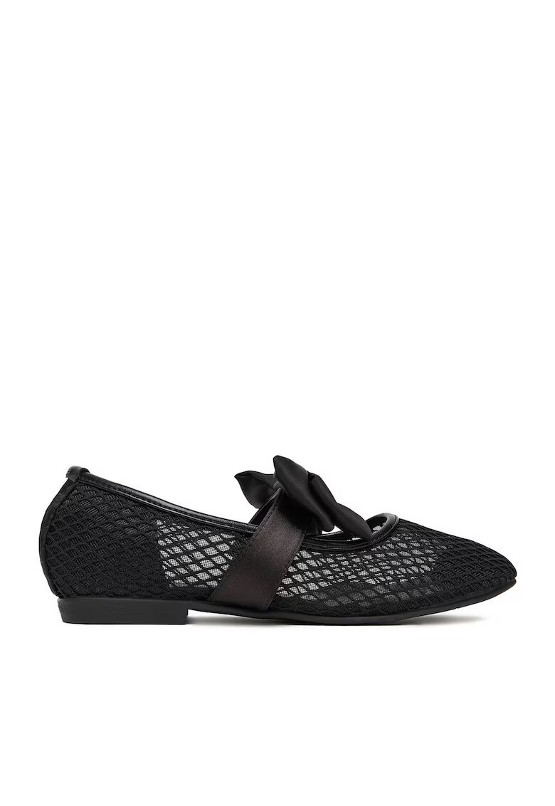 DeeZee Pantofi copii - balerini fete - negru - textil