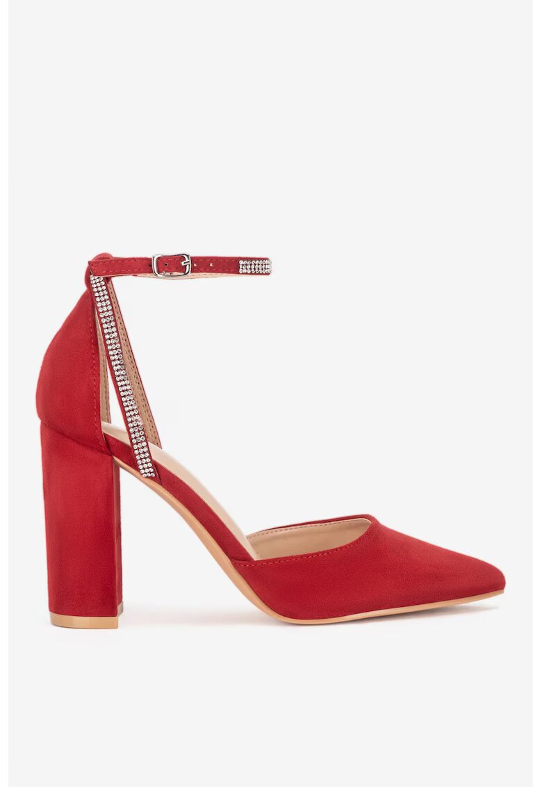 DeeZee Pantofi dama 5905588728405 - Textil - Rosu - Rosu