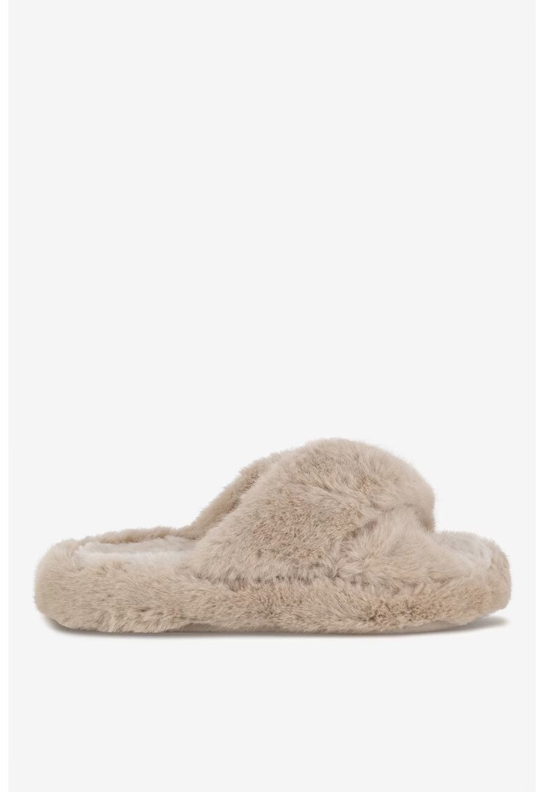 DeeZee Papuci dama 5903419774270 - Textil - Bej - Bej