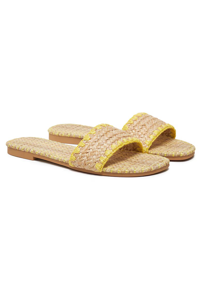 DeeZee Papuci galbeni - piele ecologica - BP6097-5
