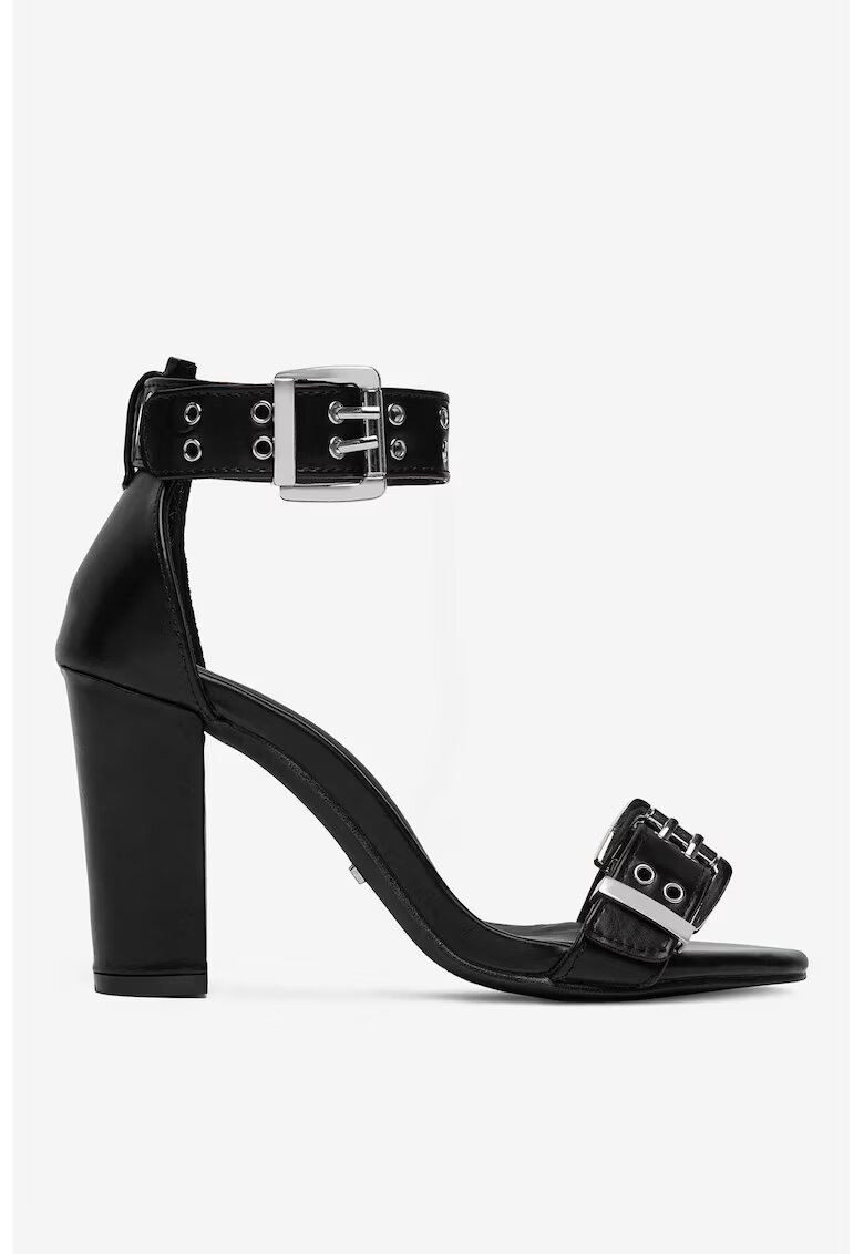DeeZee Sandale cu toc Sintetic - Negru - Negru