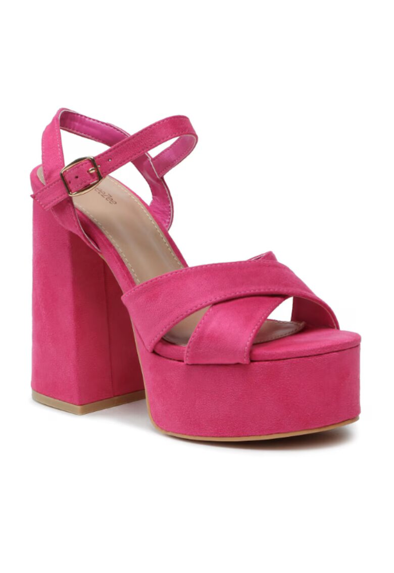 DeeZee Sandale dama - 302871636 - Roz - Textil - Roz