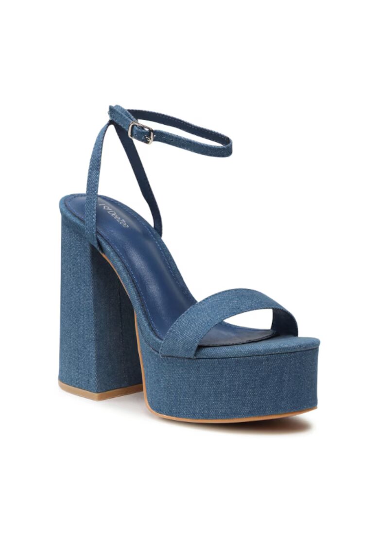 DeeZee Sandale dama - 302871834 - Albastru - Textil - Albastru