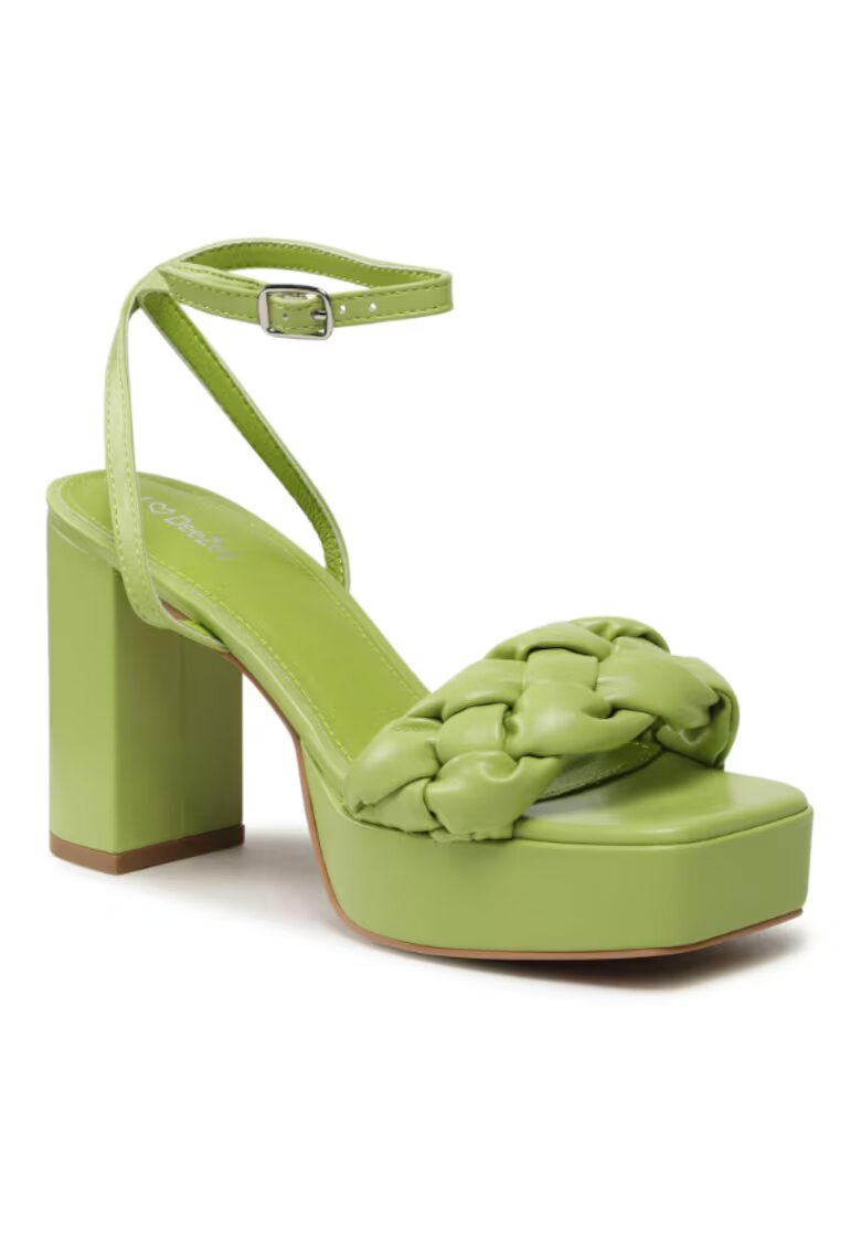 DeeZee Sandale dama - 302901784 - Verde - Piele ecologica - Verde