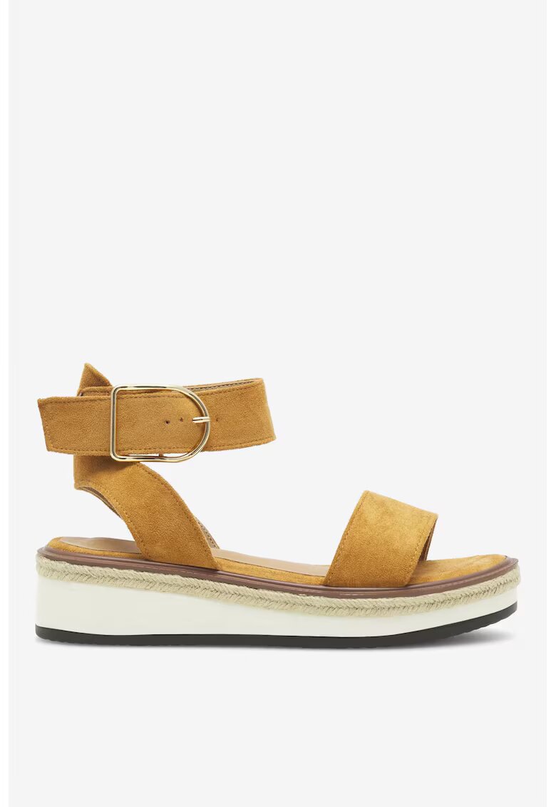 DeeZee Sandale dama 5905588440383 - Textil - Alb - Alb