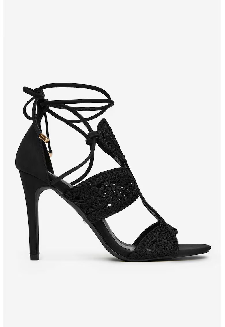 DeeZee Sandale Design Elegant - Negru