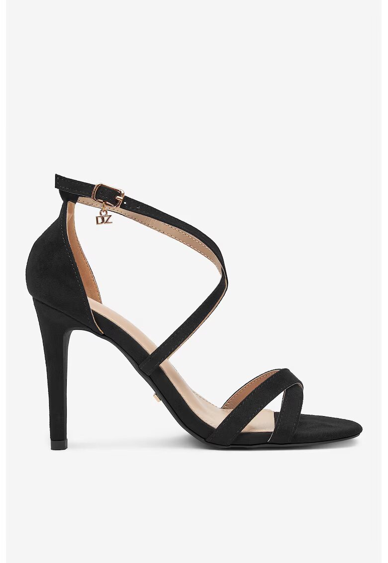 DeeZee Sandale negre cu toc - Negru