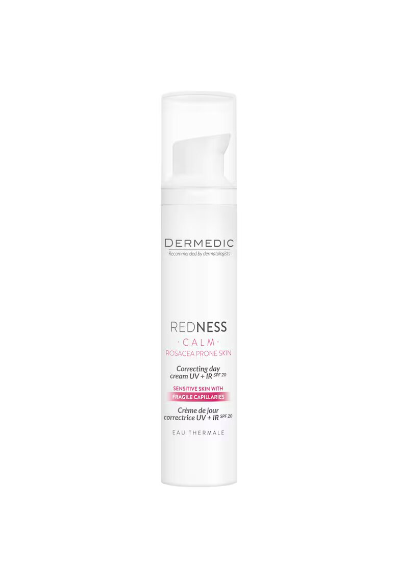 Dermedic Crema corectoare de zi UV+IR pentru piele cuperozica Redness Calm - 40 ml