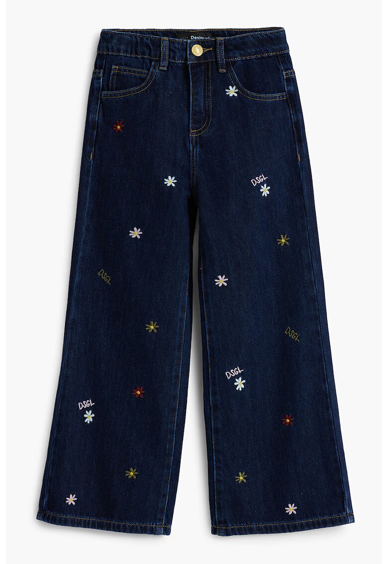 Desigual Blugi cu broderie - Bleumarin