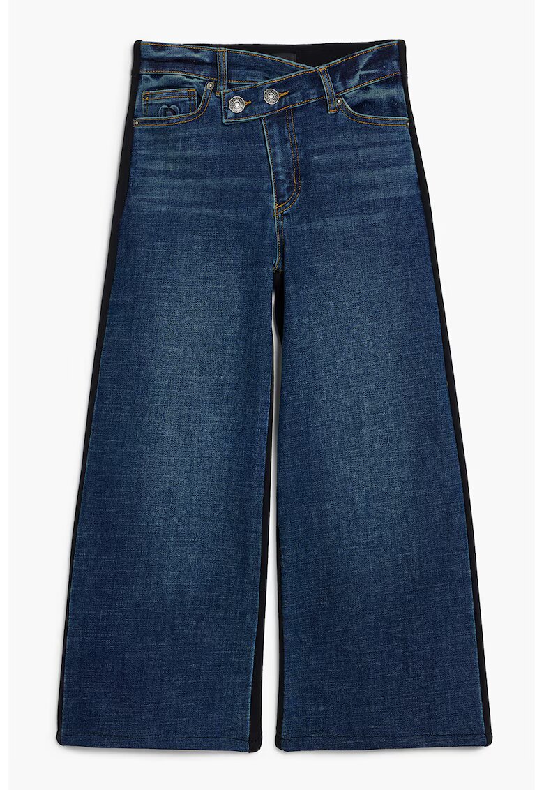 Desigual Blugi cu croiala ampla si aspect decolorat - Negru/Albastru inchis