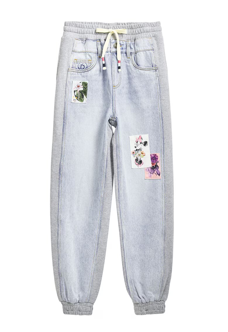 Desigual Blugi cu model 2in1 si Minnie Mouse - Albastru prafuit