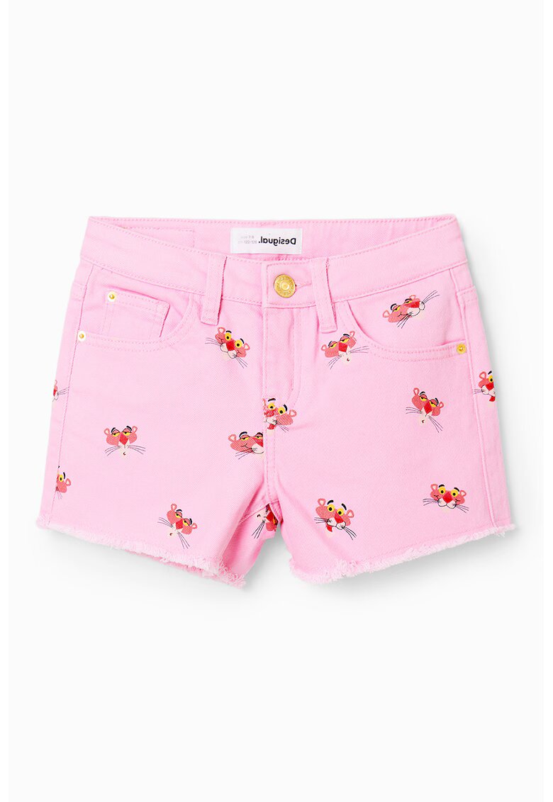 Desigual Blugi scurti cu Pantera Roz - Roz
