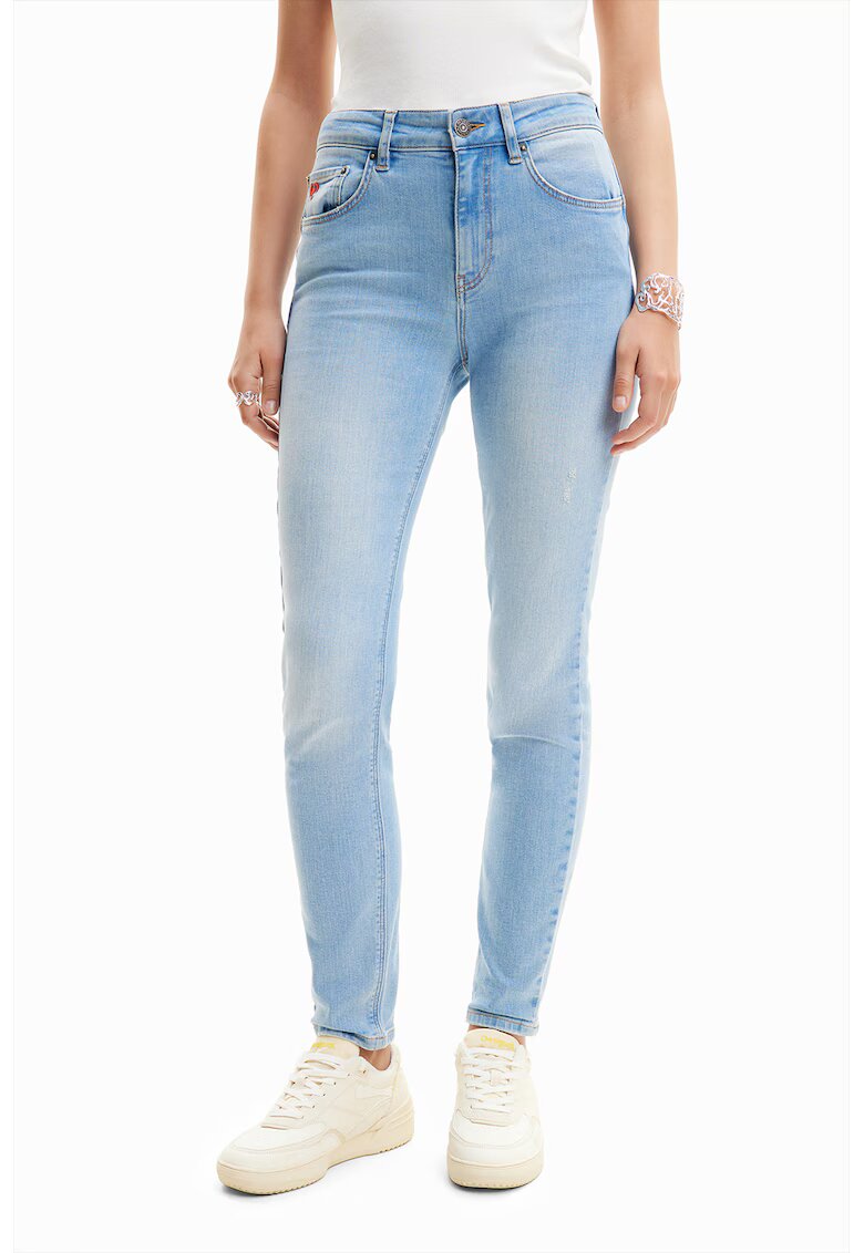 Desigual Blugi slim fit - Albastru deschis