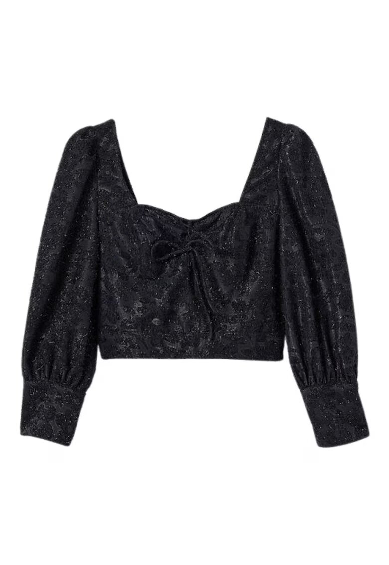 Desigual Bluza dama Blus Don - neagra - 100% poliester - maneca lunga -