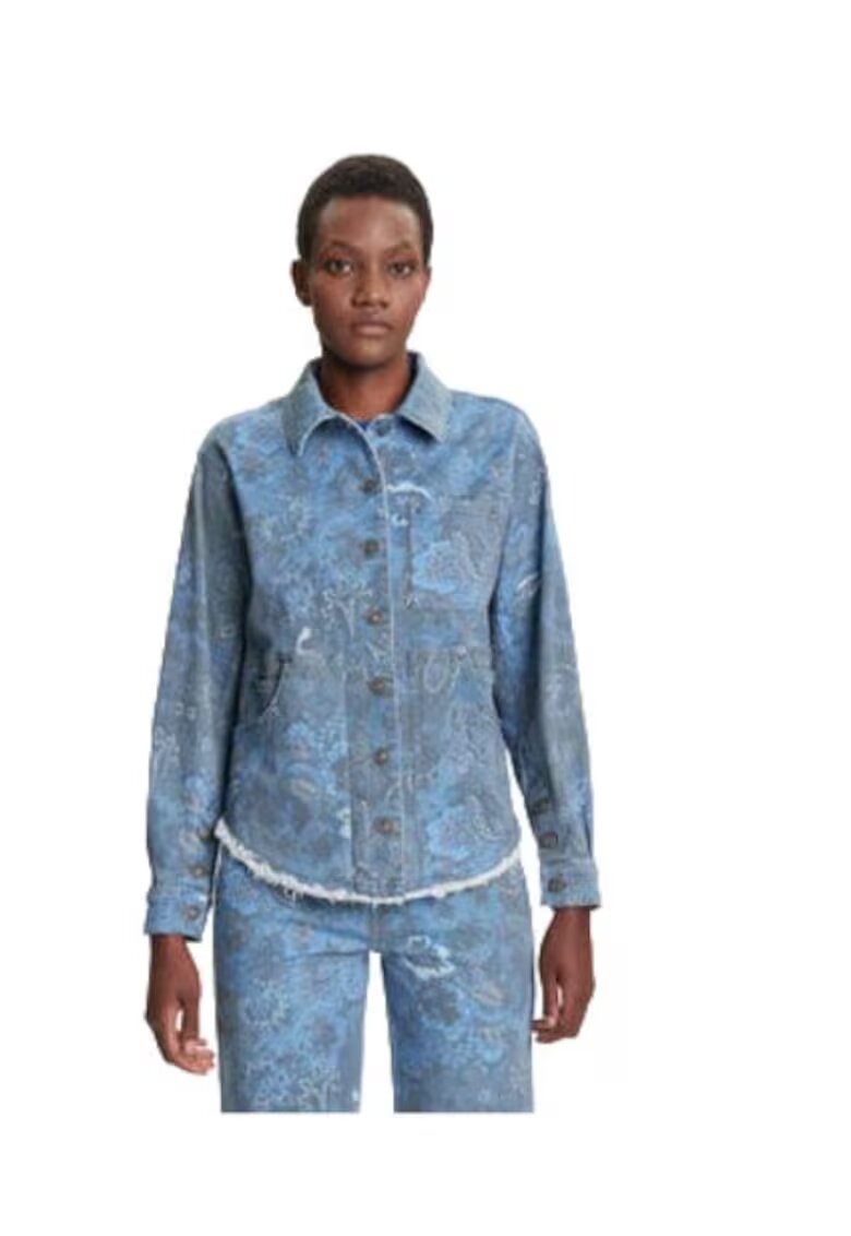 Desigual Camasa de blugi Dama - bumbac/elastan - albastru