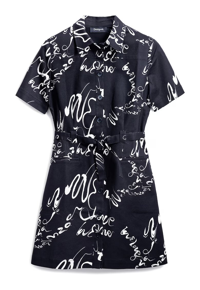 Desigual Camasa rochie dama 25SWVW38 - Negru - Negru