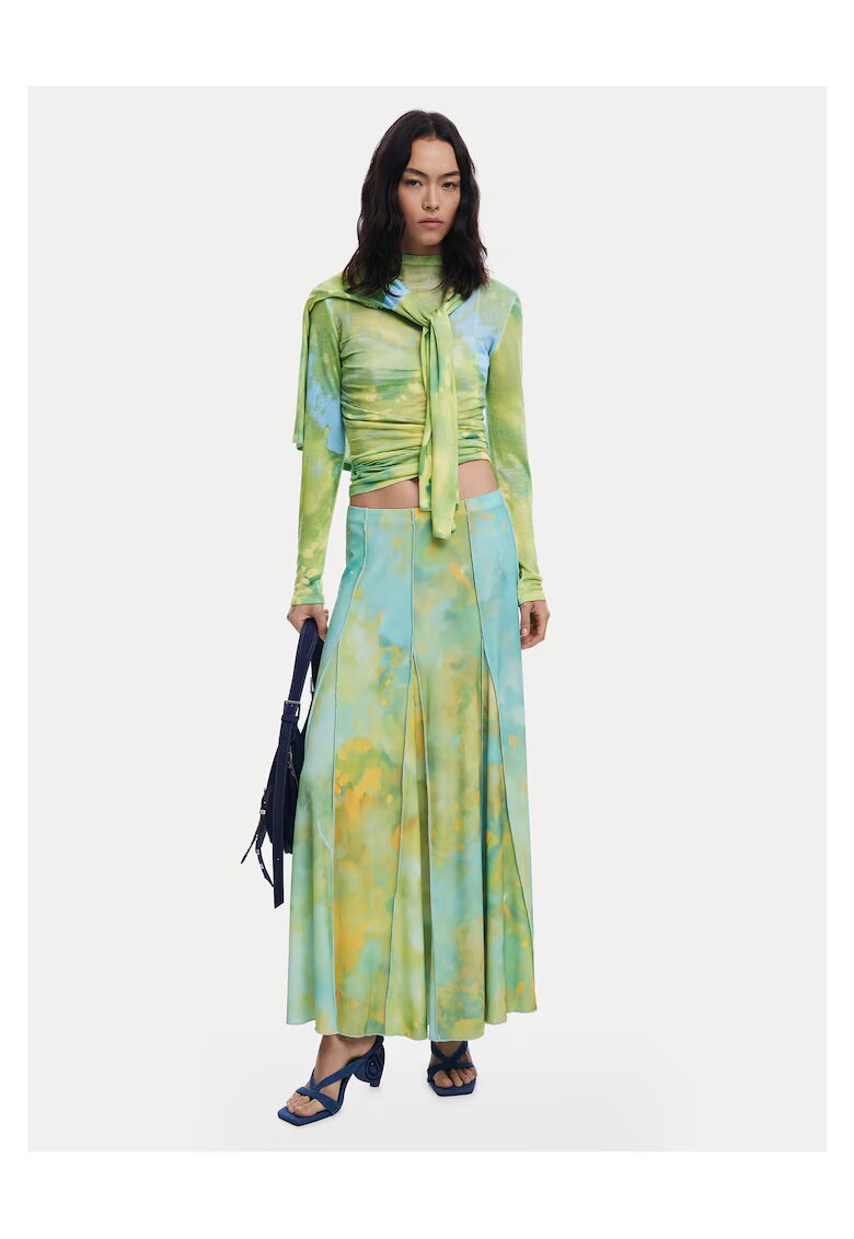 Desigual Fusta maxi - verde - femei