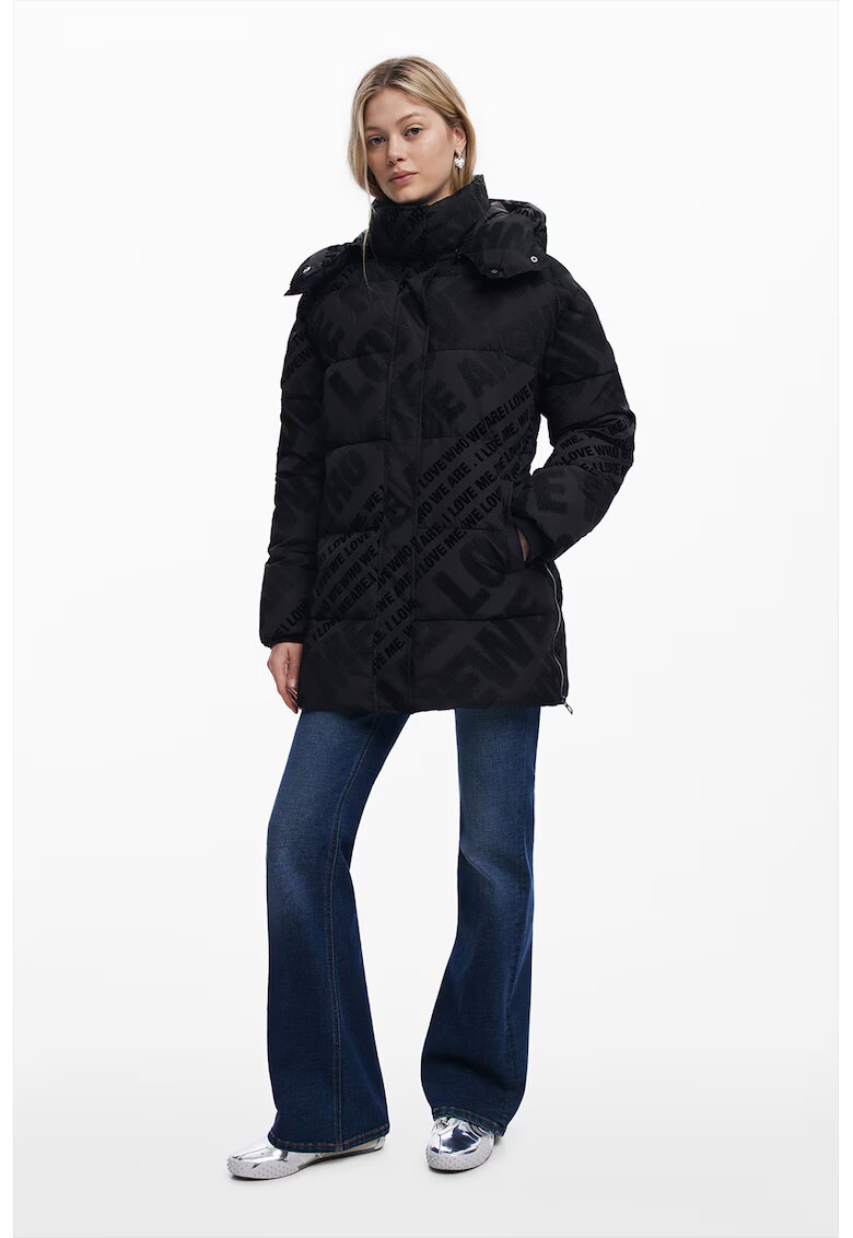 Desigual Geaca cu gluga - Negru