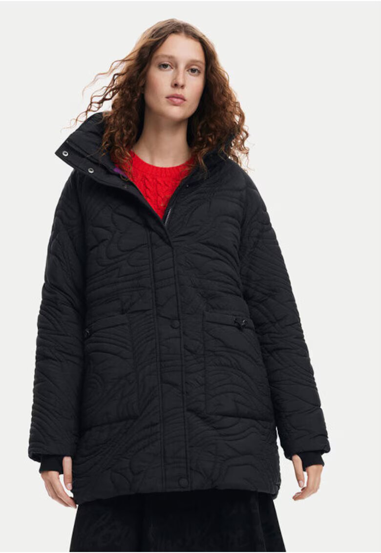 Desigual Geaca dama - 304477331 - Poliamida - Negru - Negru