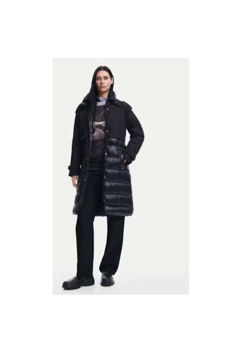 Desigual Geaca de iarna dama 24WWEW92 - Poliester - Negru - Negru