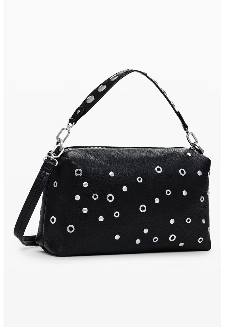 Desigual Geanta crossbody cu nituri aplicate - Negru
