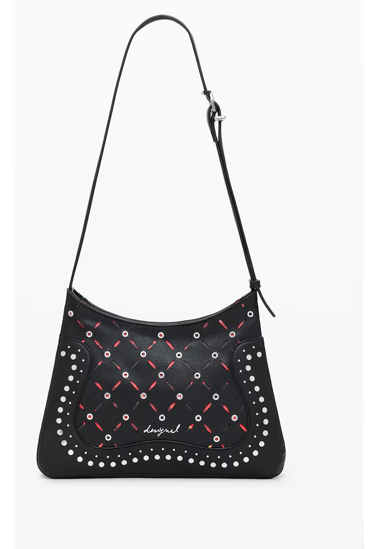 Desigual Geanta dama negru 25WAXP38 - Rosu/Negru - Universal