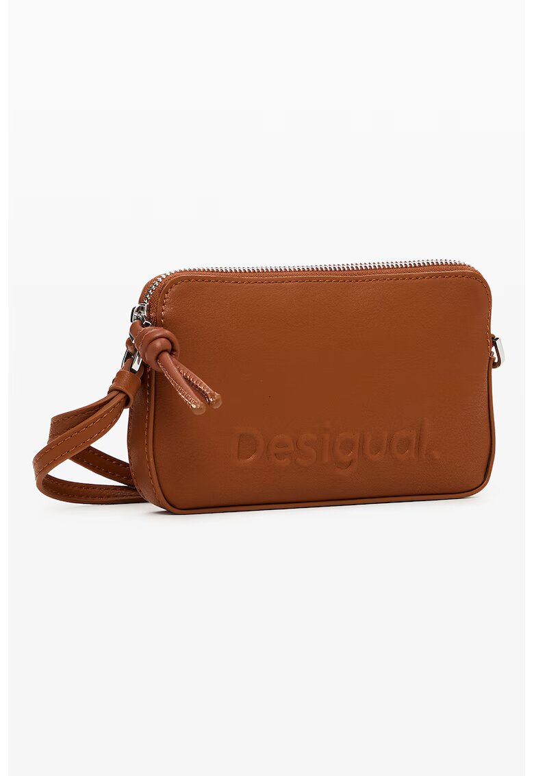 Desigual Geanta de umar cu logo in relief Julia - Maro scortisoara