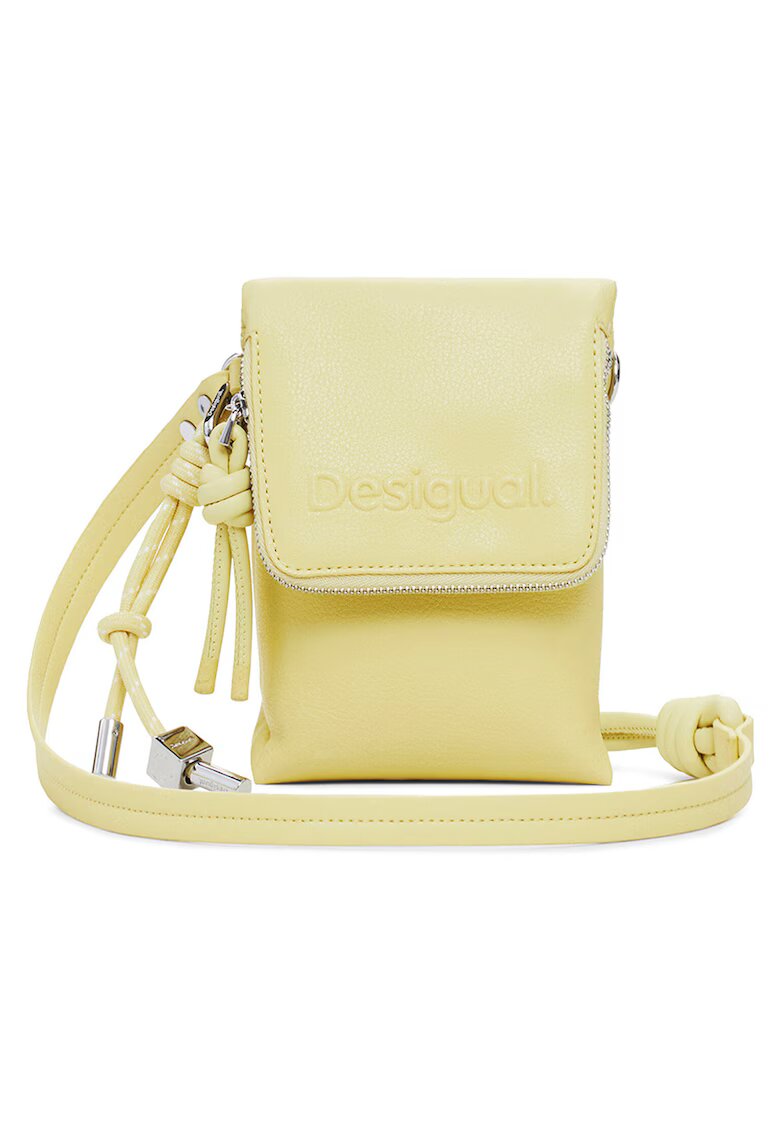 Desigual Geanta pentru telefon - 25SAYP37 - galben - din piele ecologica