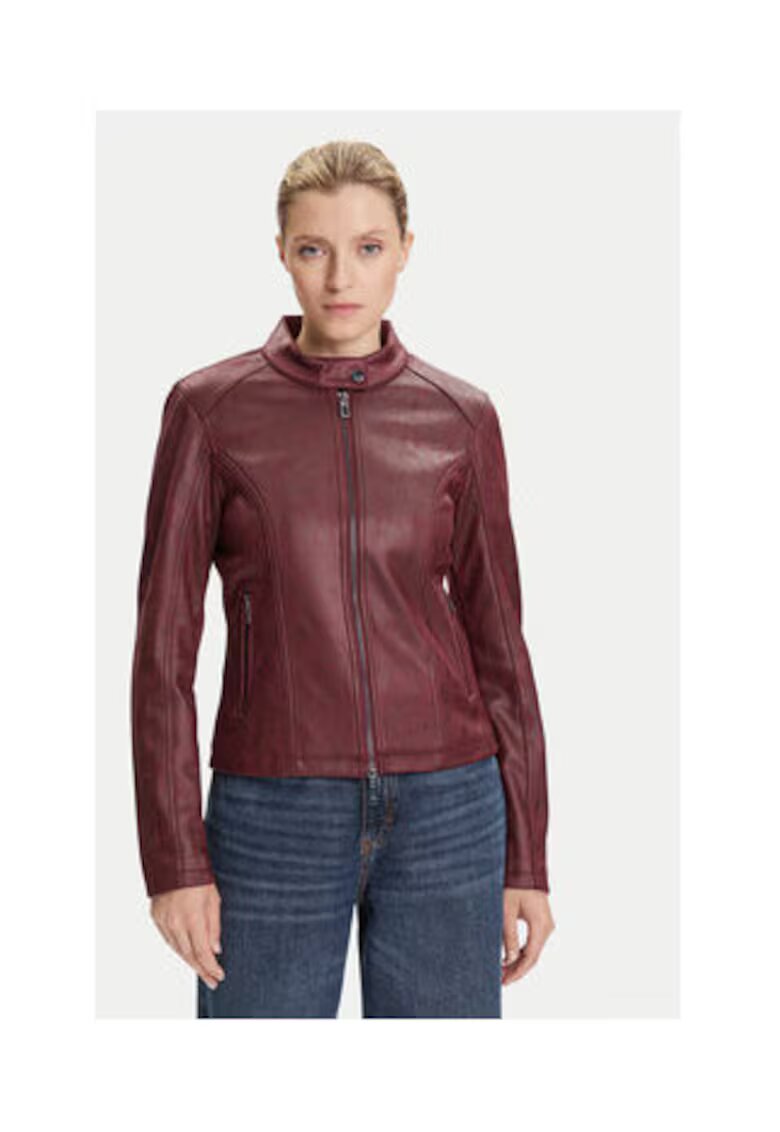 Desigual Jacheta dama - bordeaux - piele ecologica