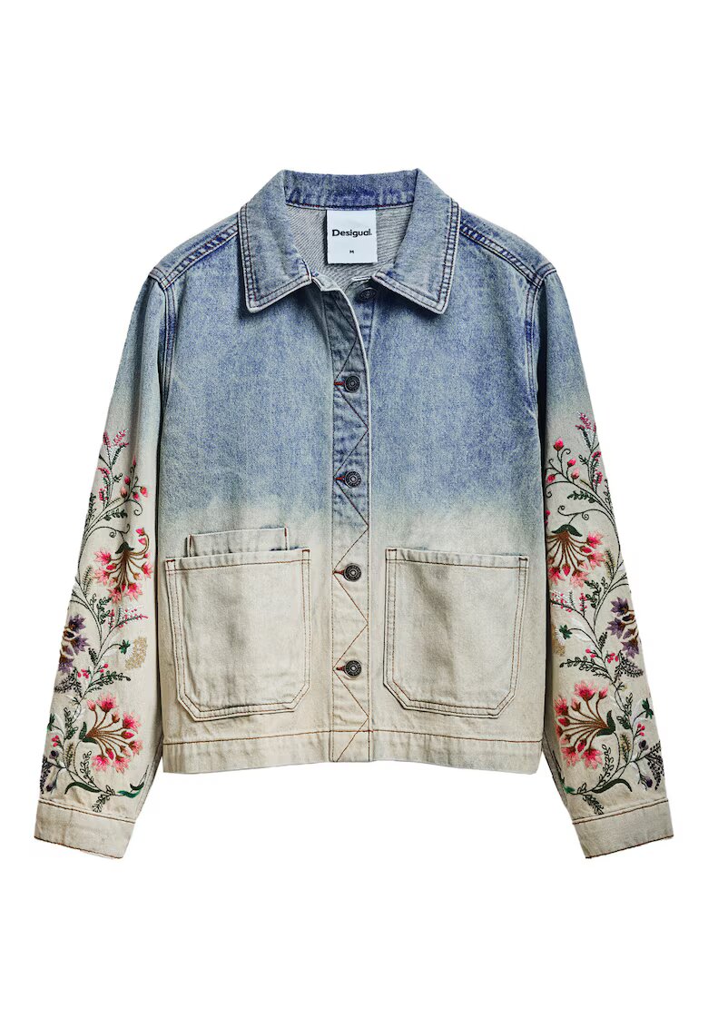 Desigual Jacheta de blugi dama 25SWED06 - Bumbac - Albastru - Albastru