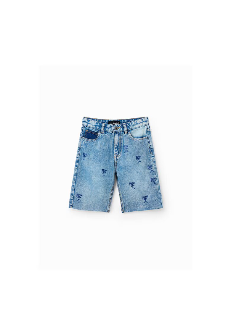 Desigual Pantaloni lungi - 302006564 - Bumbac - Albastru - Albastru