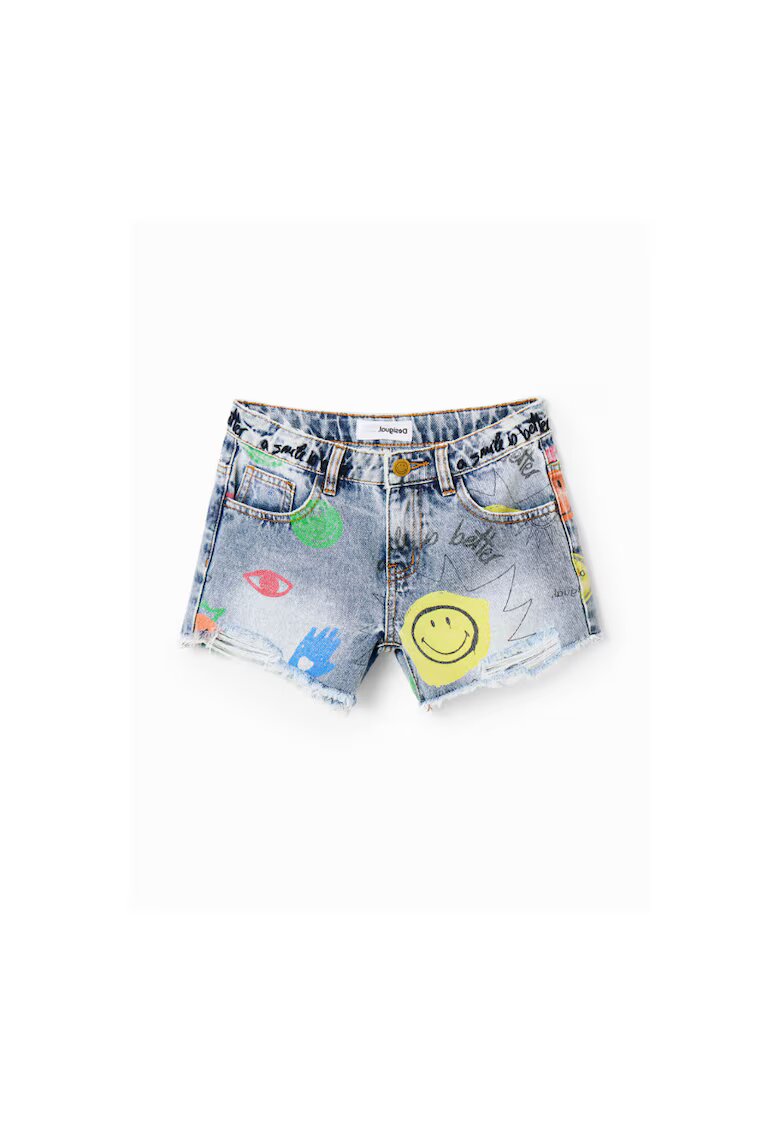 Desigual Pantaloni lungi - 302006847 - Bumbac - Albastru - Albastru