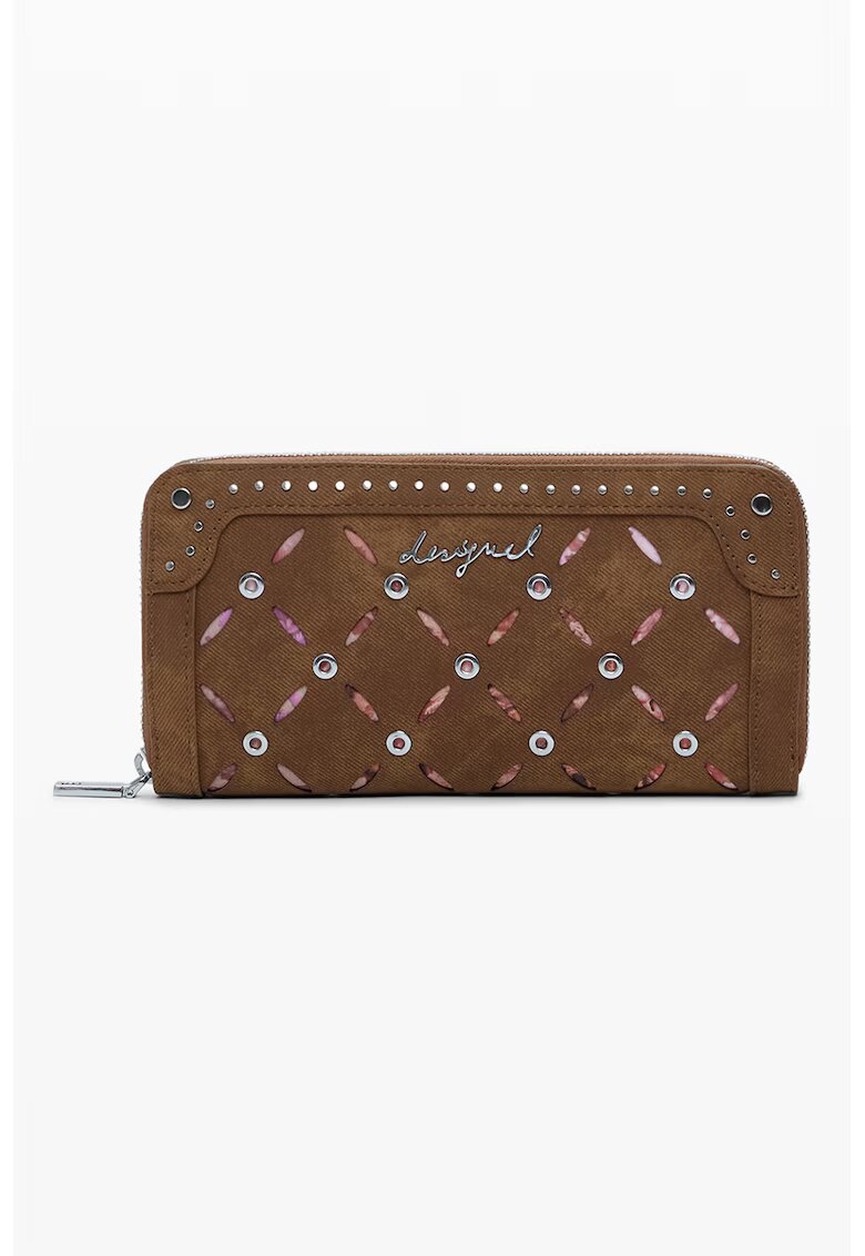 Desigual Portofel din piele intoarsa sintetica - Maro camel