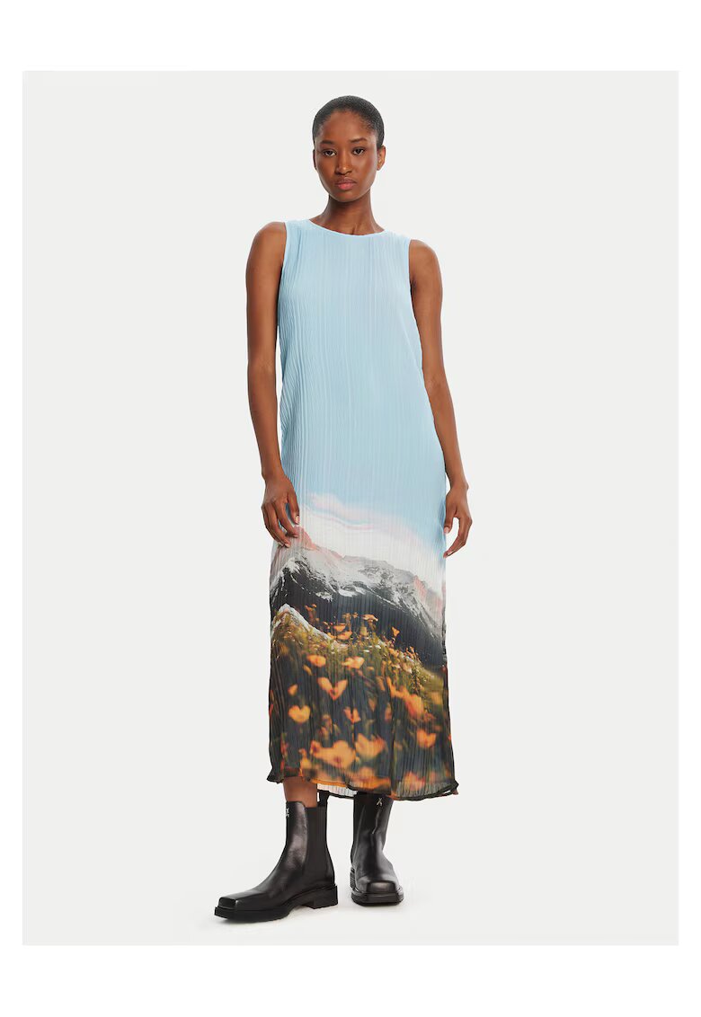 Desigual Rochie casual dama albastru - fabrica de calitate