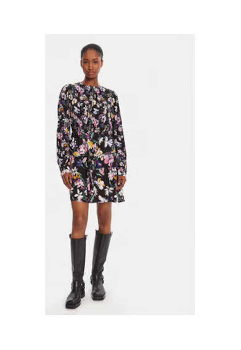 Desigual Rochie casual Dama - negru - 100% viscoza