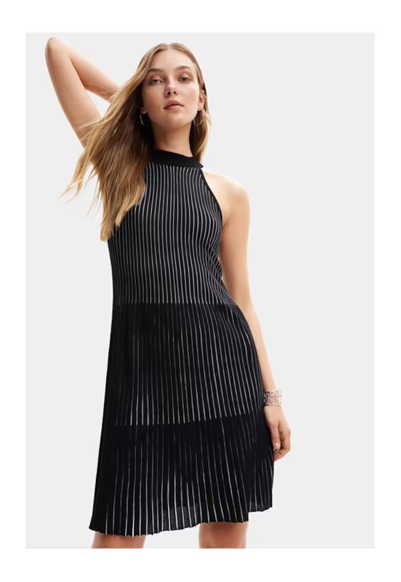 Desigual Rochie dama - 76749 - Negru - Viscoza