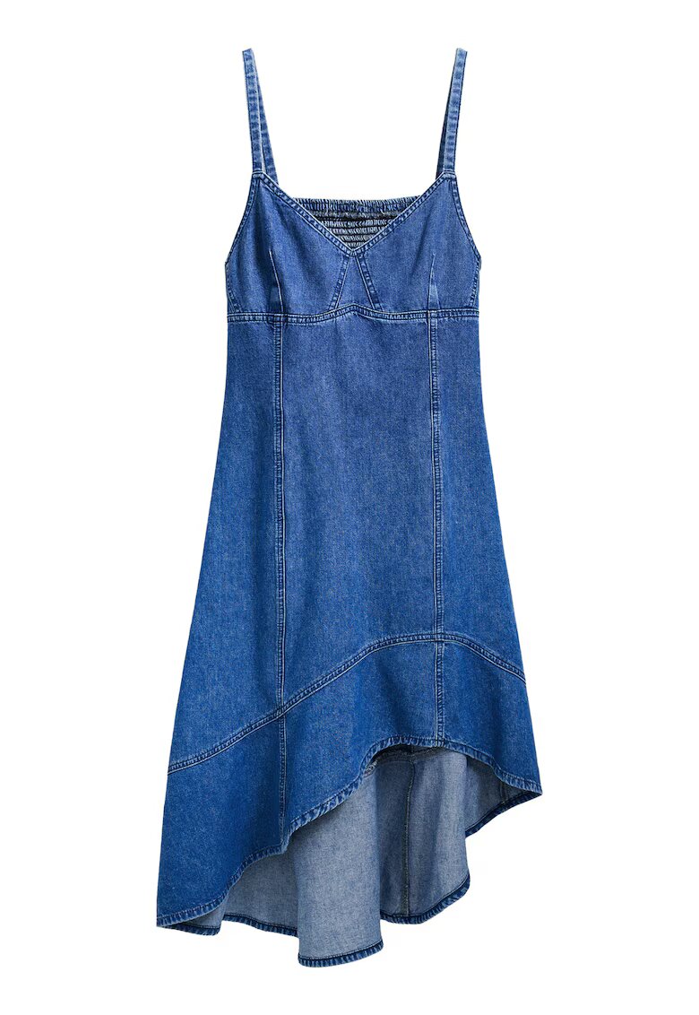 Desigual Rochie - denim mediu - albastru - bumbac/poliester